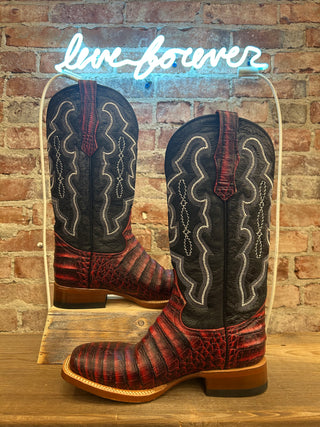 Tanner Mark Caiman Belly Women's Cowboy Boots Size 9