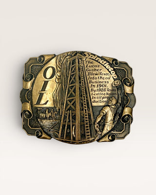 Spindletop Oil Belt Buckle