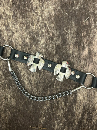 Thunderbird Concho Boot Harness Chain Strap