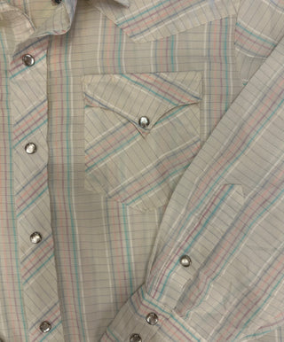 Vintage Men’s H Bar C Ranchwear Snap Up Shirt Size Large