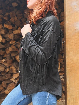 Wish You Didn't Know Fringe Shacket