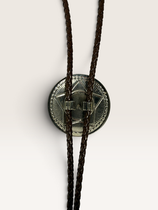 Silver Star with Blue Stone Bolo Tie