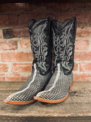 Los Altos Genuine Stingray Cowboy Boots Men's Size 8.5 / Women's Size 10