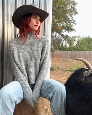 Heart of Glass Mock Neck Sweater