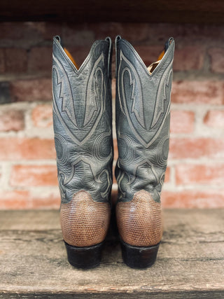 El Dorado Teju Lizzard Cowboy Boots Men's Size 9 / Women's Size 10.5