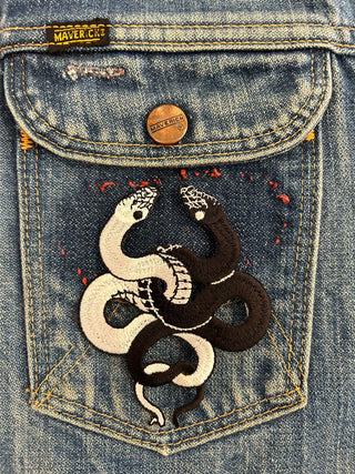 Yin Yang Snakes Patch