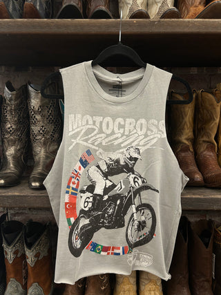 Chop Shop JT Racing Cropped Muscle Tank
