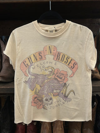 Chop Shop Welcome To The Jungle Cropped Tee