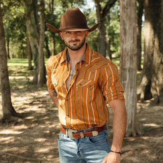 Cattleman Original Felt Cowboy Hat Brown