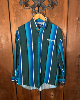 Vintage Men's Wrangler Western Button Up - Medium