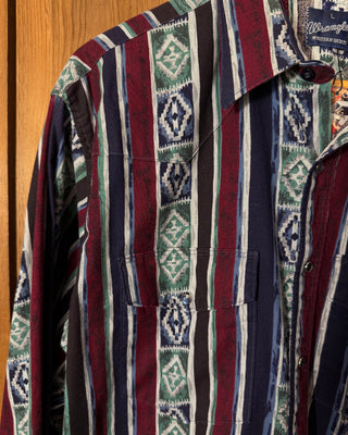 Vintage Men's Wrangler Snap Up - Large