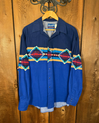 Vintage Men's Wrangler Snap Up - X-Large