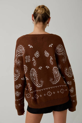 Road Runner Paisley Sweater