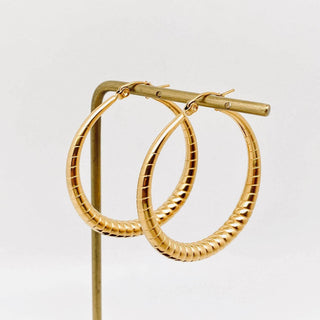 18K Gold Plated Hoop Earrings