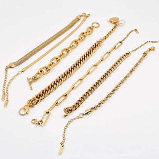 18K Gold Plated Chain Bracelets