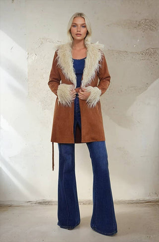 Could’ve Been Her Fur Trim Coat