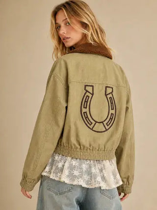 Badlands Sherpa-Collar Denim Jacket