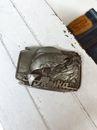 Alaskan Salmon Belt Buckle