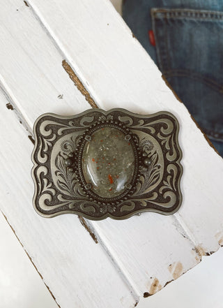 Vintage Stone Belt Buckle