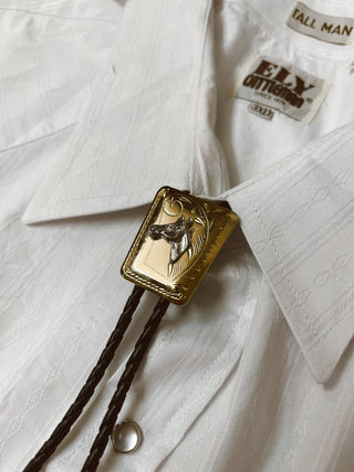 Silver Horse head Bolo Tie