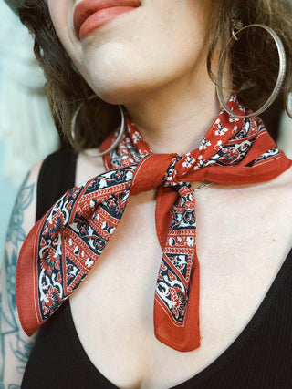 Western Floral Bandana