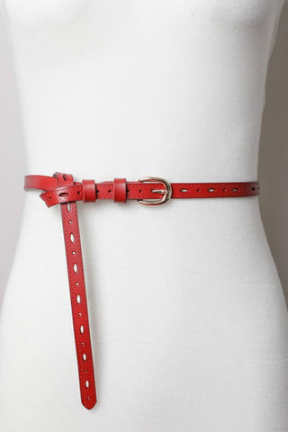 Scallop Skinny Belt