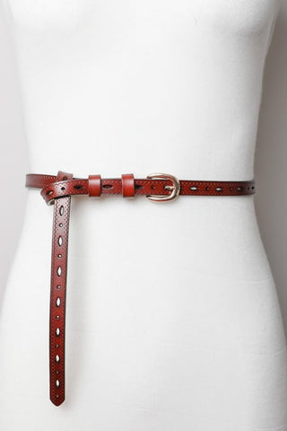 Scallop Skinny Belt