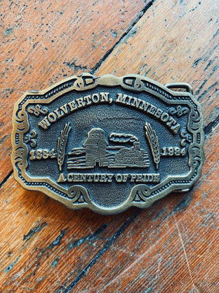 Wolverton Brass Belt Buckle