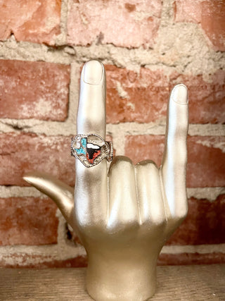 Texas Longhorn Biker Ring