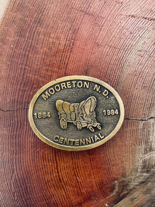 Mooreton Centennial Belt Buckle